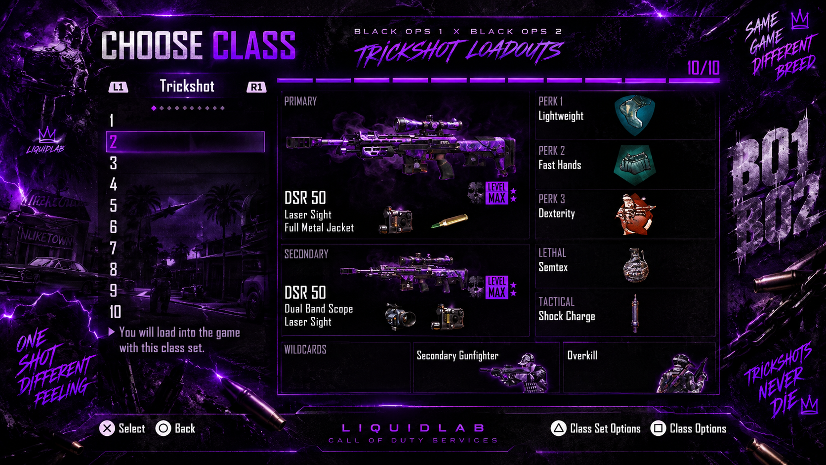 BO1 and BO2 Trickshot Loadouts